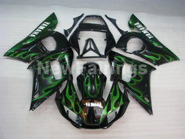 Black and Green Flame - YZF-R6 98-02 Fairing Kit Vehicles & Parts > Vehicle Parts & Accessories > Motor Vehicle Parts >