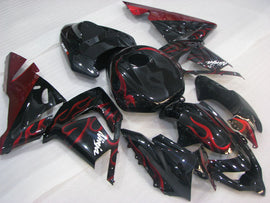 Black and Red Flame - NINJA ZX-10R 04-05 Fairing Kit