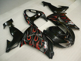 Black and Red Flame - NINJA ZX-10R 06-07 Fairing Kit