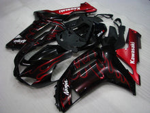 Load image into Gallery viewer, Black and Red Flame - NINJA ZX-6R 07-08 Fairing Kit