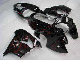 Black Red Flame - NINJA ZX-9R 00-01 Fairing Kit - Vehicles