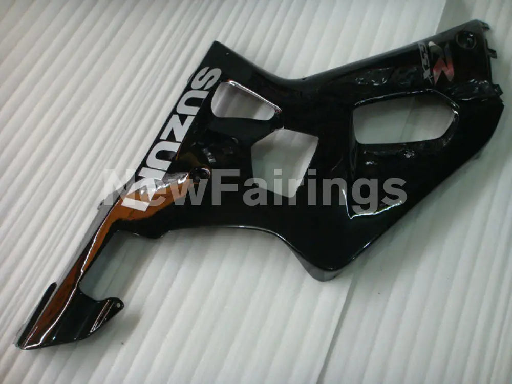 Black with Silver Decals Factory Style - GSX-R600 01-03 Fairing Kit