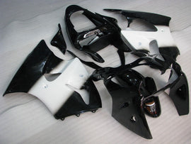 Black and White No decals - NINJA ZX-6R 00-02 Fairing Kit