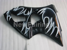 Load image into Gallery viewer, Black and White Flame NINJA ZX 6R 00 02 Fairing Kit