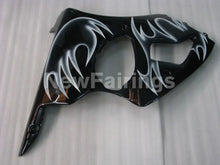 Load image into Gallery viewer, Black and White Flame NINJA ZX 6R 00 02 Fairing Kit
