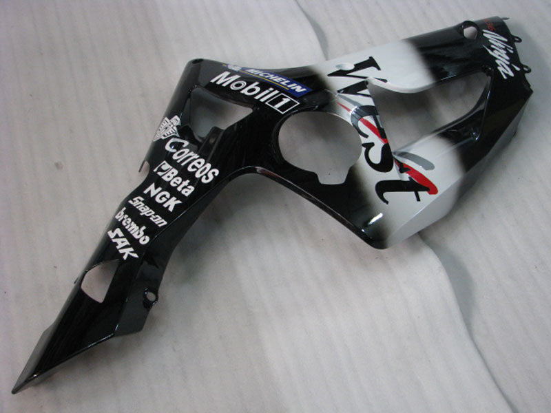 Black and White West - NINJA ZX-6R 03-04 Fairing Kit