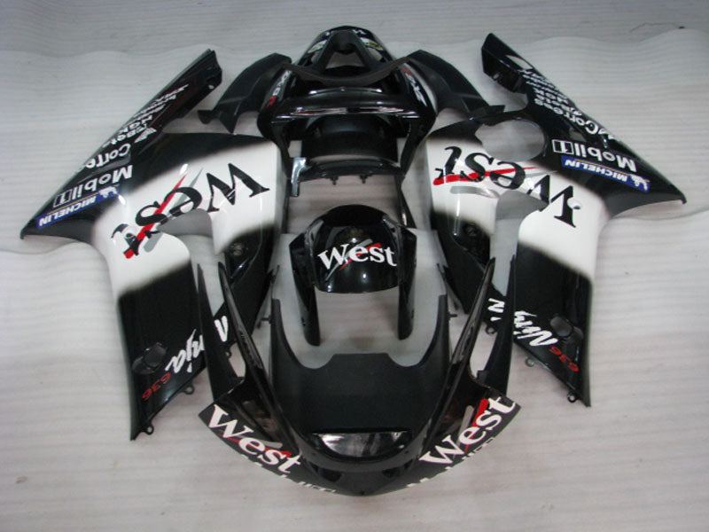 Black and White West - NINJA ZX-6R 03-04 Fairing Kit