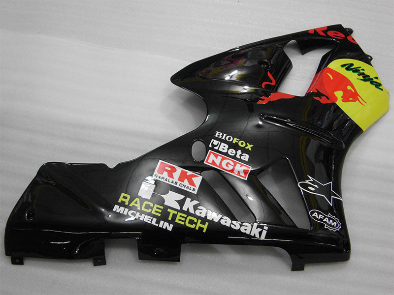 Black and Yellow Red Bull - NINJA ZX-12R 02-04 Fairing Kit