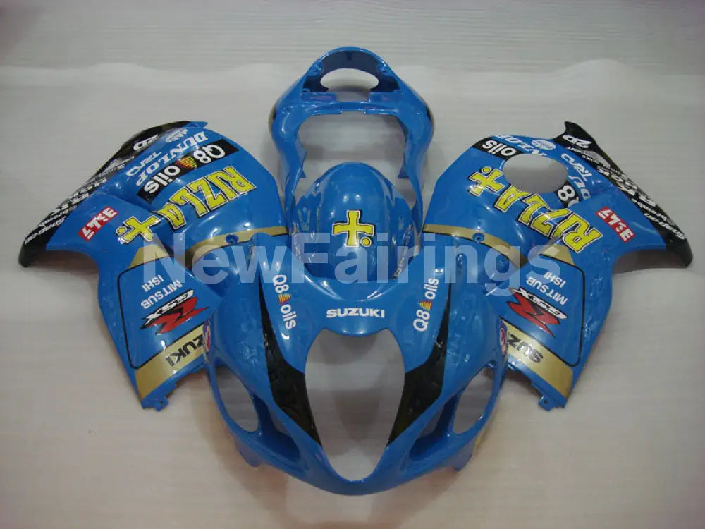Kit Car Rizla Graphics Blue and Black Yellow Rizla - GSX1300R Hayabusa Fairing Kit – NewFairings