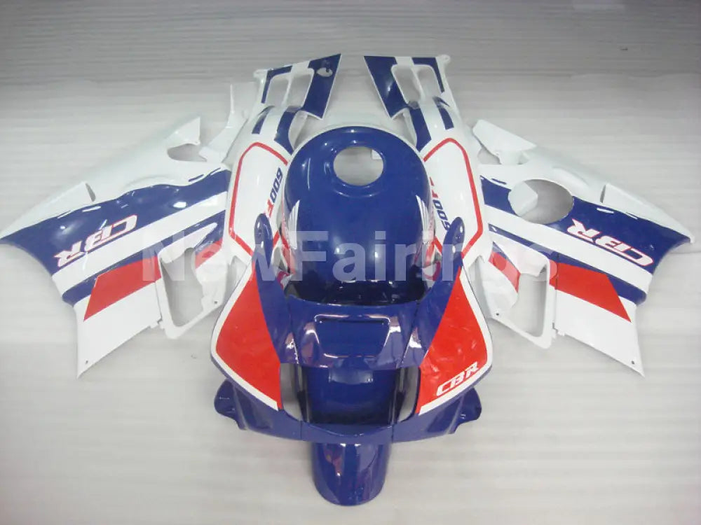 Blue and White Red Factory Style - CBR600 F2 91-94 Fairing