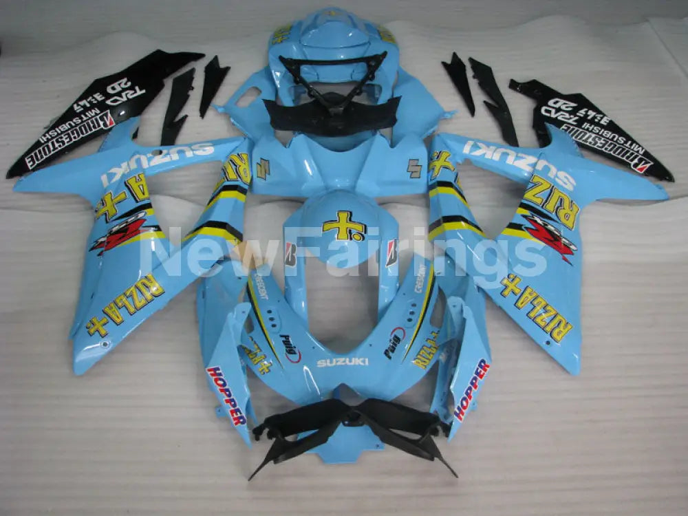Gsx R600 Rizla Kit Blue and Black Rizla - GSX-R600 08-10 Fairing Kit – NewFairing
