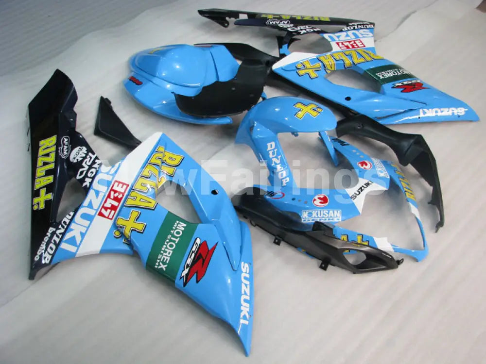 Kit Car Rizla Graphics Blue and Black White Rizla - GSX-R1000 05-06 Fairing Kit – NewFairing