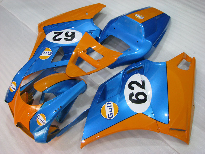 Blue and Orange Gulf - Ducati 748/916/996/998 96-02 Fairing