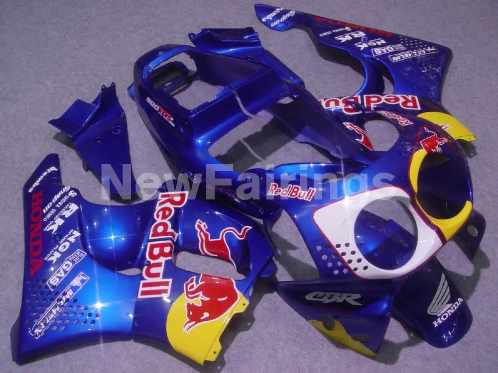 Blue and Yellow Red Bull - CBR 900 RR 92-93 Fairing Kit -