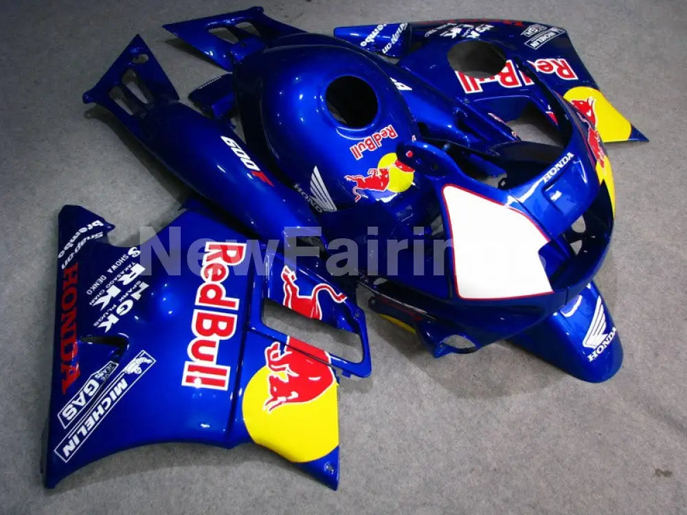 Blue and Yellow Red Bull - CBR600 F2 91-94 Fairing Kit -