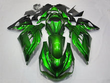 Load image into Gallery viewer, Green and Black Flame - NINJA ZX-14R 12-25 Fairing Kit