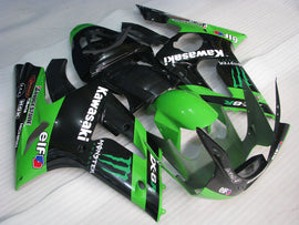 Green and Black Monster - NINJA ZX-6R 03-04 Fairing Kit