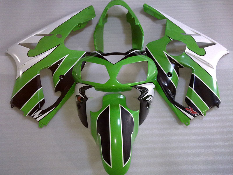 Green and White Factory Style - NINJA ZX-12R 02-04 Fairing