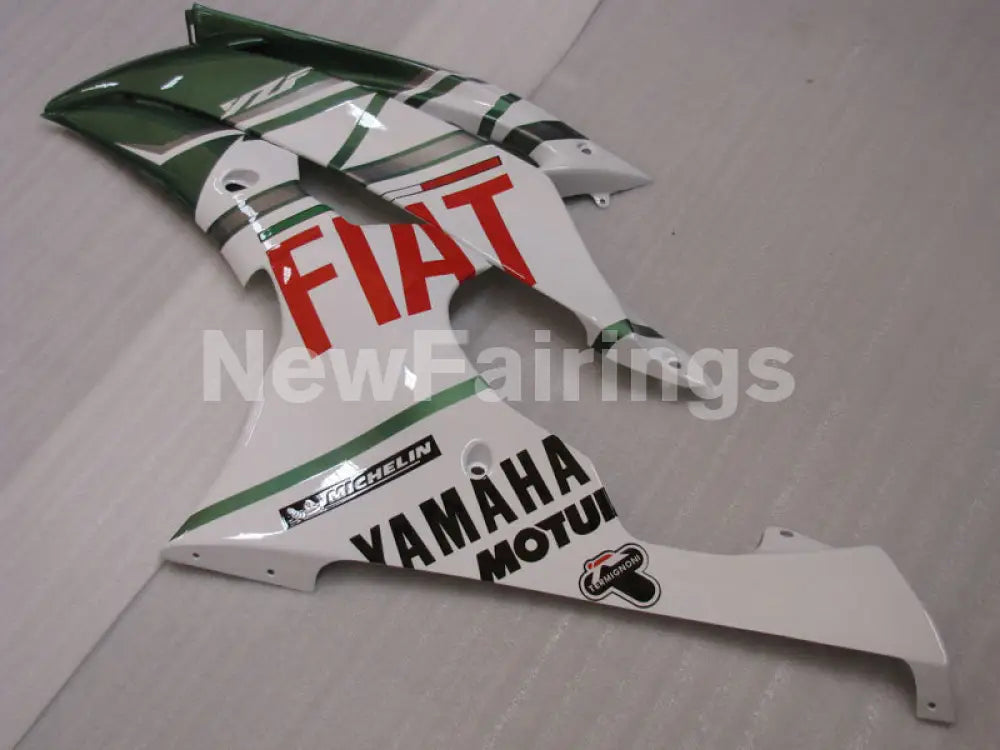 Green and White FIAT - YZF-R6 08-16 Fairing Kit Vehicles & Parts > Vehicle Parts & Accessories > Motor Vehicle Parts >
