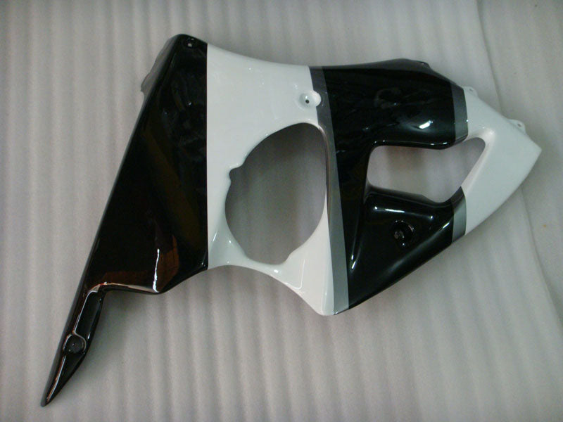 Black and White Grey No decals - NINJA ZX-6R 00-02 Fairing Kit