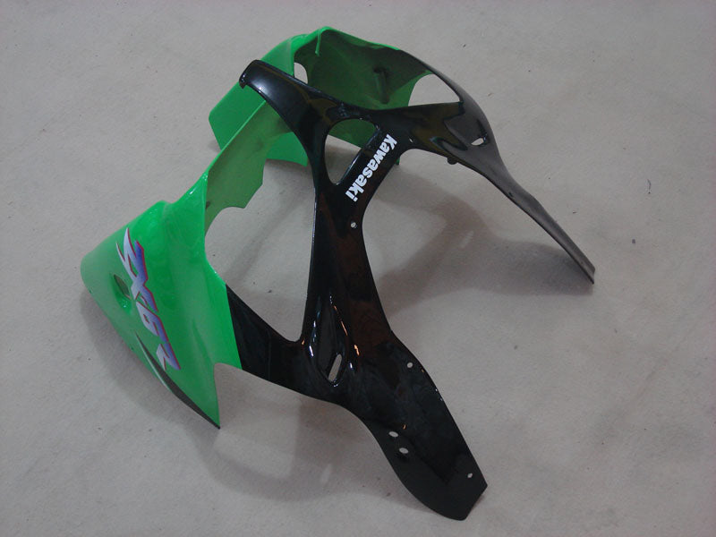 Green Black Factory Style - NINJA ZX-6R 00-02 Fairing Kit