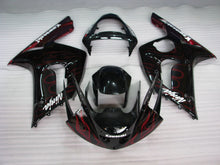 Load image into Gallery viewer, Black and Red Flame - NINJA ZX-6R 03-04 Fairing Kit