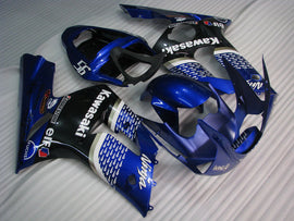 Blue and Black FUCHS - NINJA ZX-6R 03-04 Fairing Kit