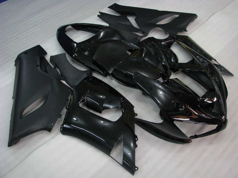 Black and Matte Black No decals - NINJA ZX-6R 05-06 Fairing Kit