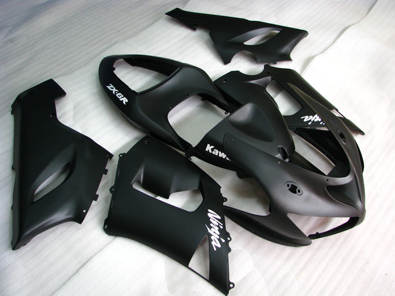 Matte Black Factory Style - NINJA ZX-6R 05-06 Fairing Kit