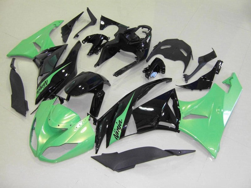 Green Black Factory Style - NINJA ZX-6R 09-12 Fairing Kit