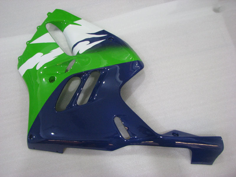 Green and White Blue Factory Style - NINJA ZX-9R 94-97 Fairing Kit