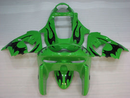 Green with Black Flame - NINJA ZX-9R 98-99 Fairing Kit