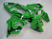Load image into Gallery viewer, Green with Black Flame - NINJA ZX-9R 98-99 Fairing Kit