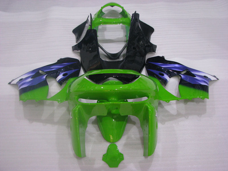 Green and Black Blue Factory Style - NINJA ZX-9R 98-99 Fairing Kit