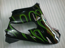 Load image into Gallery viewer, Black with Green Flame - NINJA ZX-9R 00-01 Fairing Kit