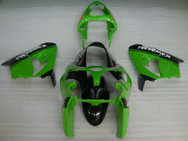 Green and Black with Number 14 Factory Style - NINJA ZX-9R 00-01 Fairing Kit
