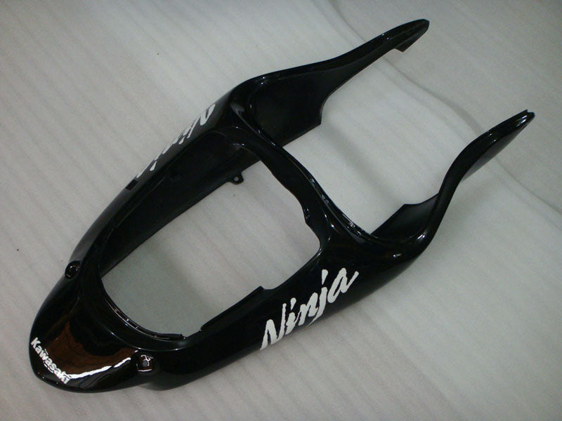 Black with White Stickers Factory Style - NINJA ZX-9R 00-01 Fairing Kit