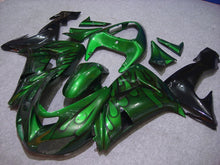 Load image into Gallery viewer, Green and Black Flame - NINJA ZX-10R 06-07 Fairing Kit