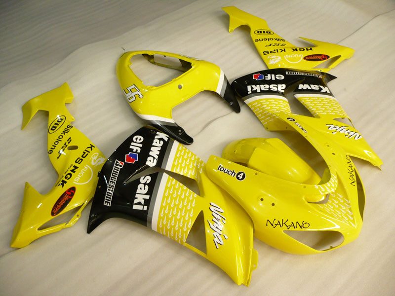 Yellow and Black Nakano - NINJA ZX-10R 06-07 Fairing Kit