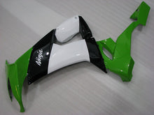 Load image into Gallery viewer, Green and Black White Factory Style - NINJA ZX-10R 08-10 Fairing Kit