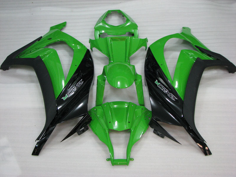 Green Black and Matte Black Factory Style - NINJA ZX-10R 11-15 Fairing Kit