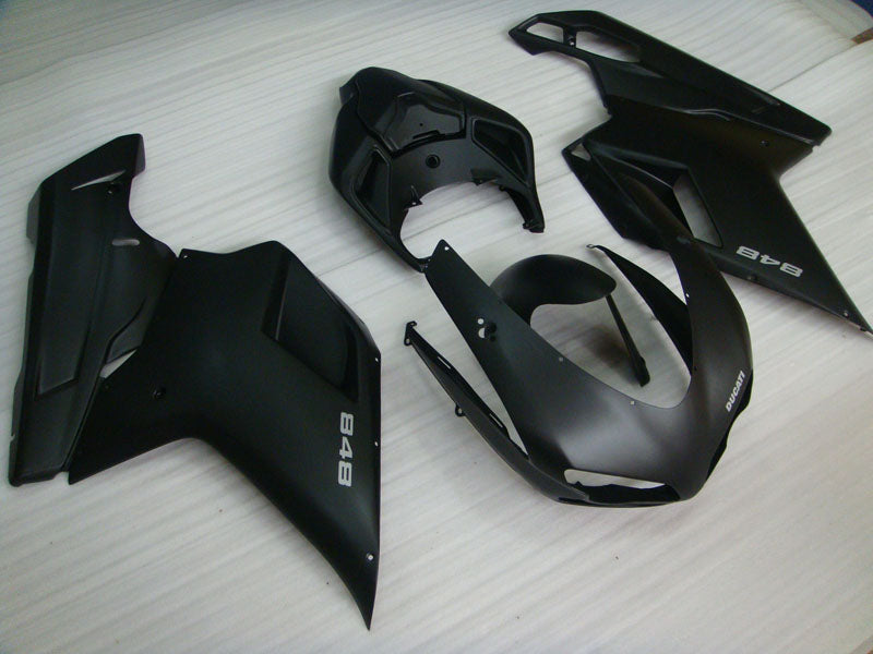 Matte Black Factory Style - Ducati 848 07-11 Fairing Kit
