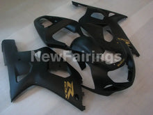 Load image into Gallery viewer, Matte Black with Golden Decals Factory Style - GSX-R600 01-03 Fairing Kit