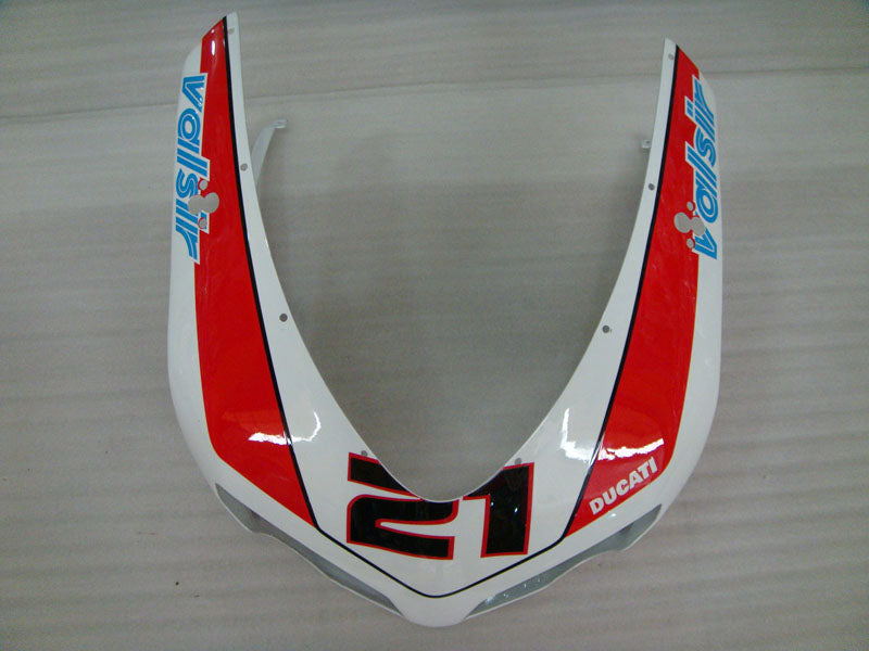Number 21 Red and White Star - Ducati 1098 07-11 Fairing