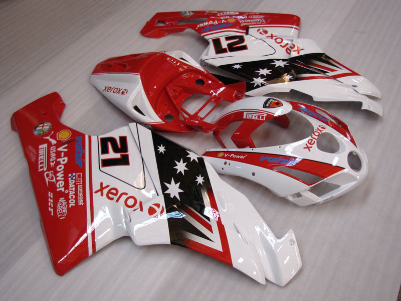 Number 21 Red and White Xerox - Ducati 749/999 03-04