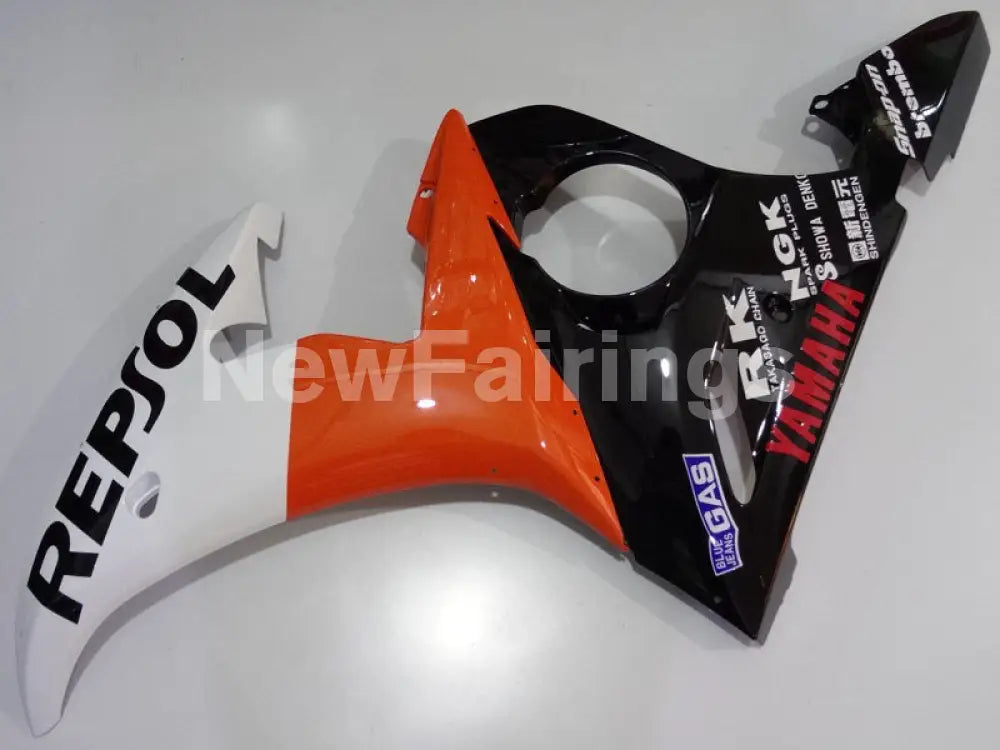 Orange and White Black Repsol YZF-R6 Fairing Kit – NewFairings