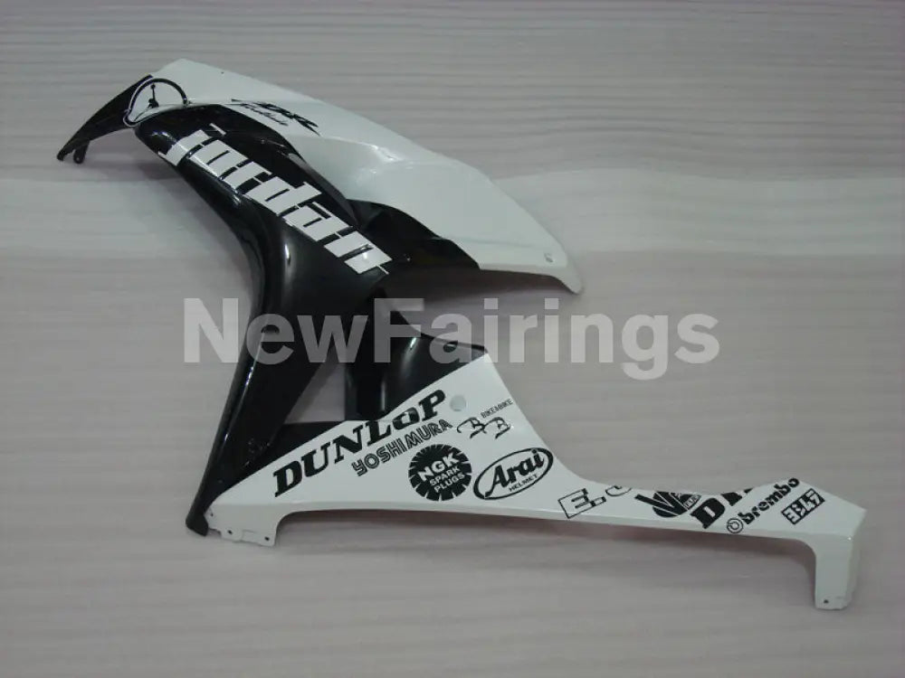 Pearl White and Black Jordan - CBR1000RR 06-07 Fairing Kit