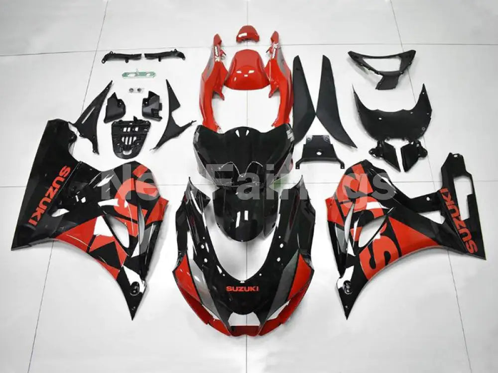 Red and Black Factory Style Fairing Kit for GSX-R1000 17-24 | High ...