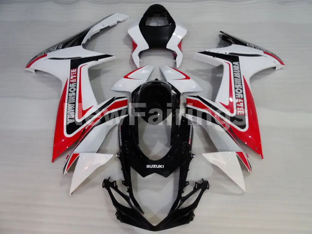 Red and White Black Yoshimura - GSX-R750 11-24 Fairing Kit