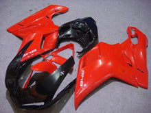 Load image into Gallery viewer, Red and Black Factory Style - Ducati 848 07-11 Fairing Kit